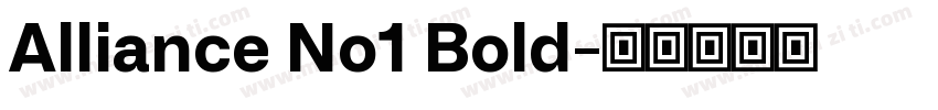 Alliance No1 Bold字体转换